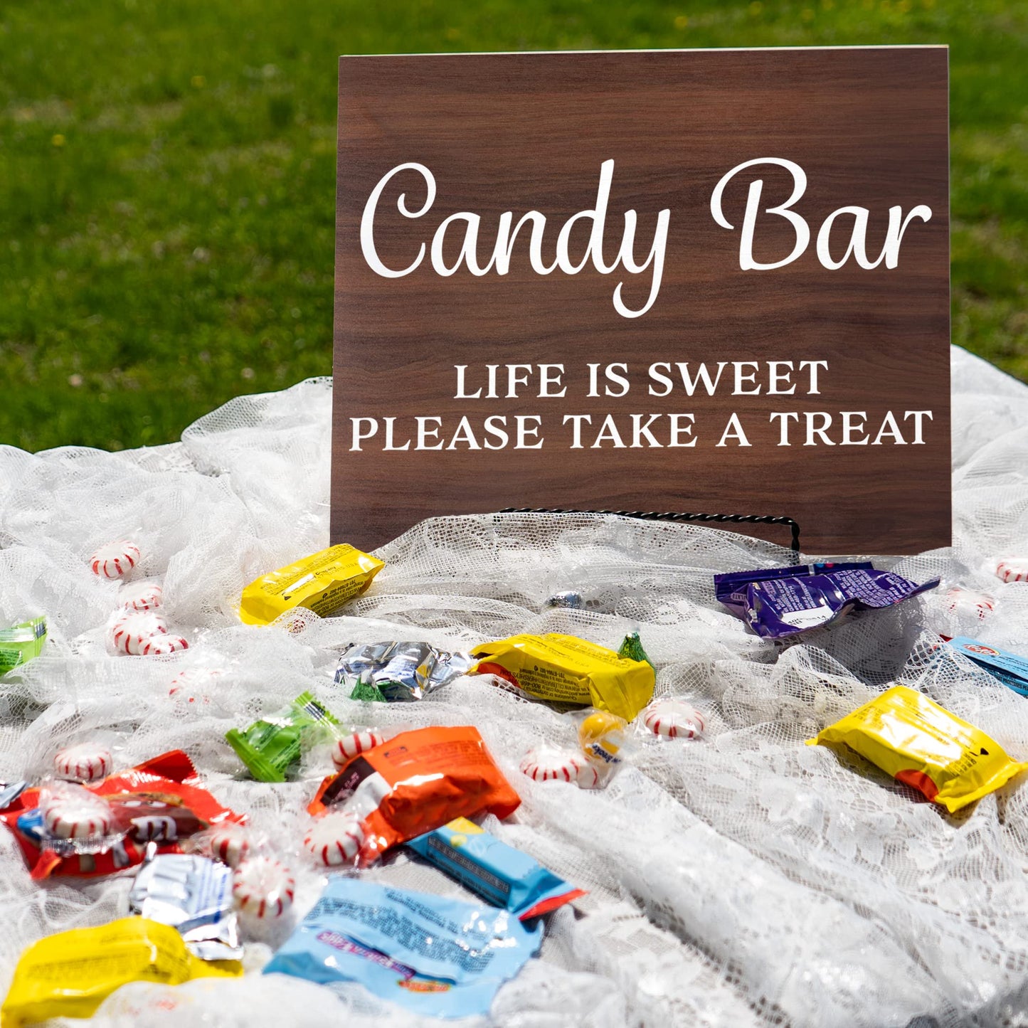 Candy Buffet Sign, Wedding and Event Decor, Black