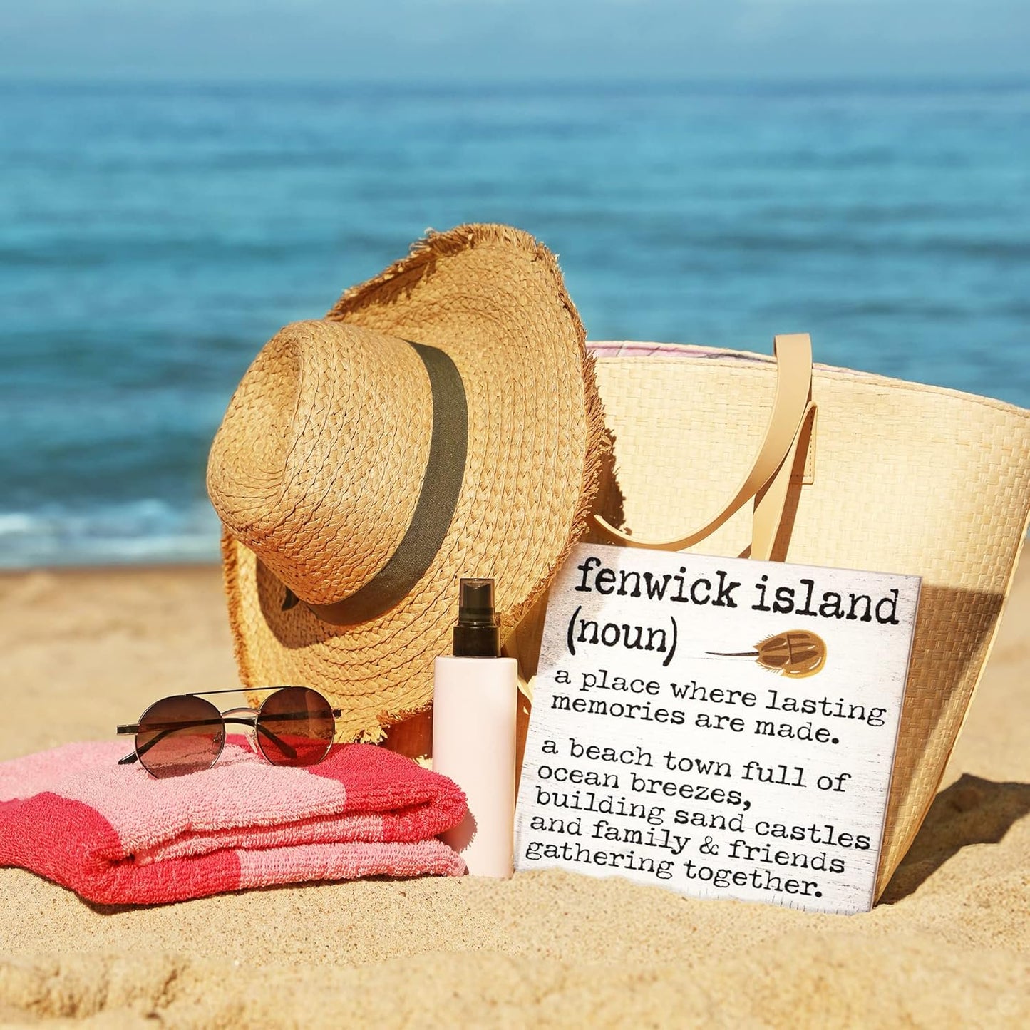 Fenwick Island Wooden Sign, Memories