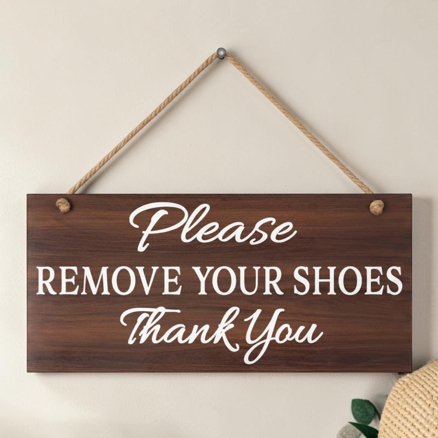 Please Remove Your Shoes Thank You, No Shoes Sign