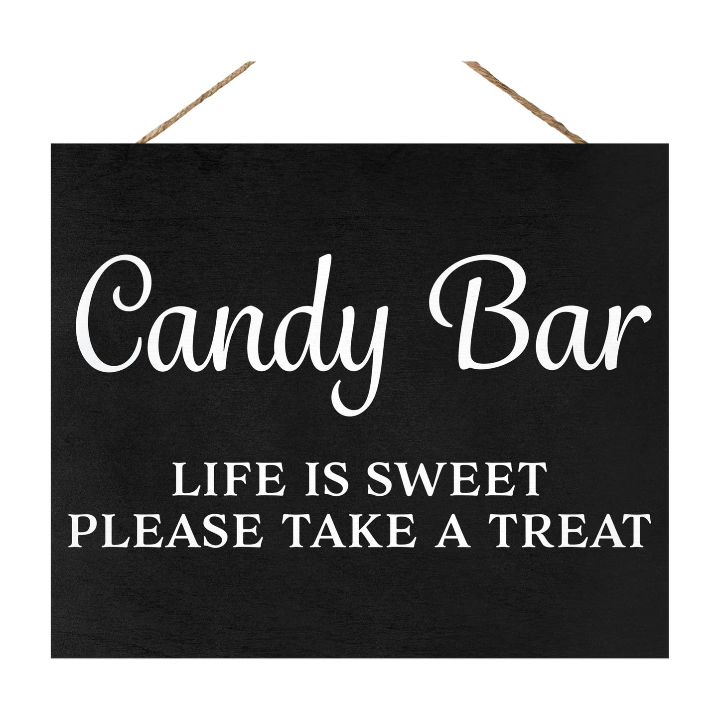 Candy Buffet Sign, Wedding and Event Decor, Black