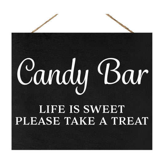 Candy Buffet Sign, Wedding and Event Decor, Black
