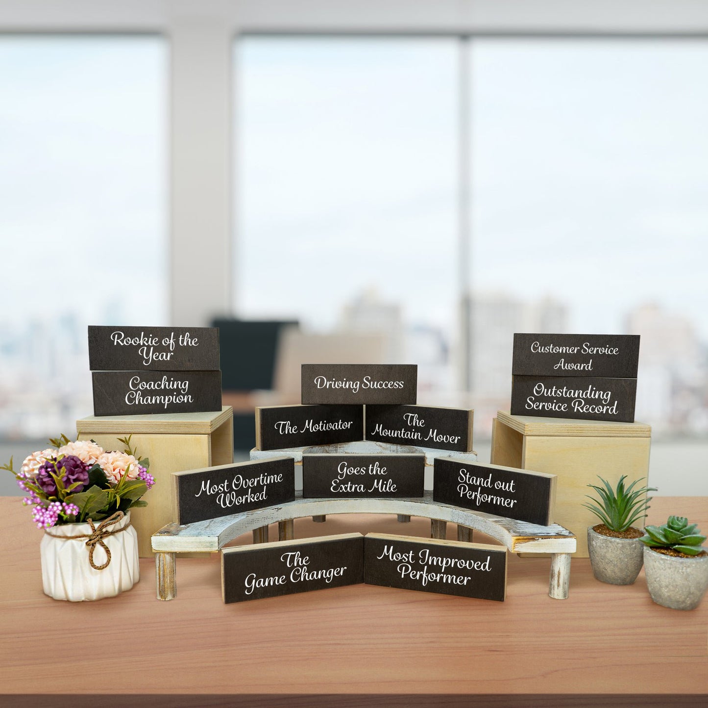 JennyGems Employee Recognition/Appreciation Gifts Recognition Coworkers Blocks