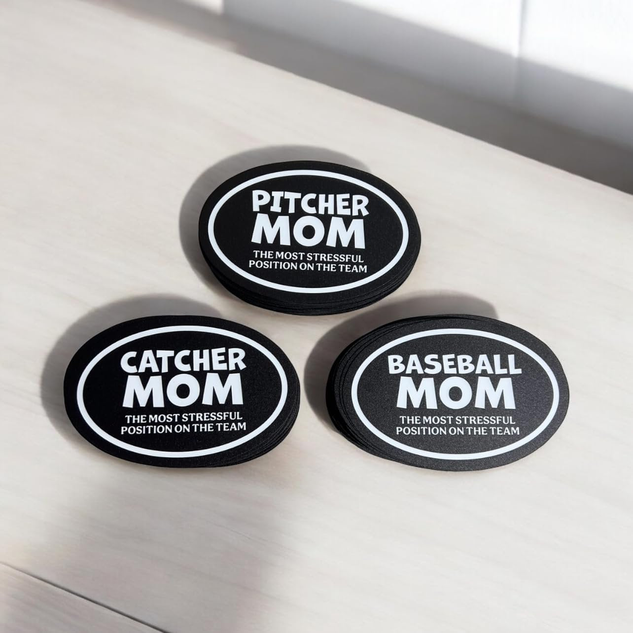Baseball Mom Magnet Decorative Gift, The Most Stressful Position on the Team, Gift for Baseball Mom