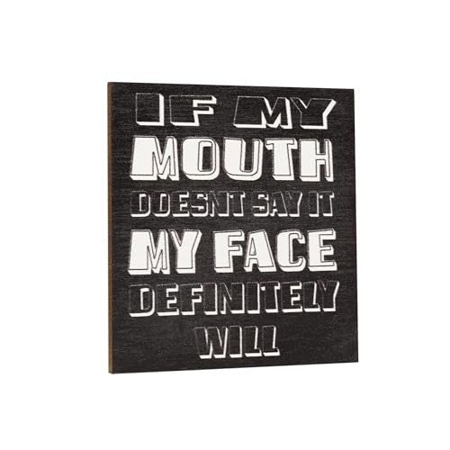 JennyGems If My Mouth Doesn’t Say It My Face Definitely Will Fridge Magnet