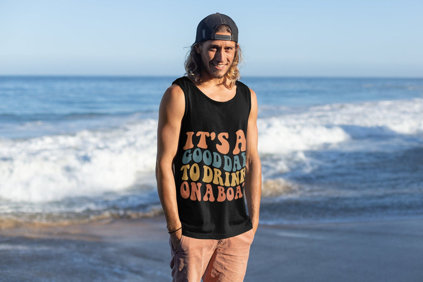 Funny Boating Tank Top: It's a Good Day to Drink on a Boat