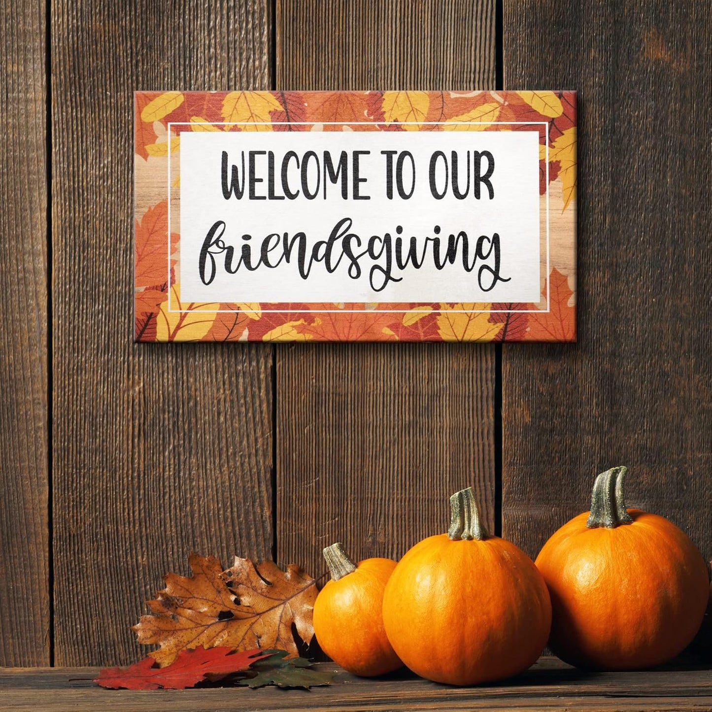 Friendsgiving Decorations, Fall Decor Friendsgiving Sign, Welcome to Our Friendsgiving, Thanksgiving Decorations