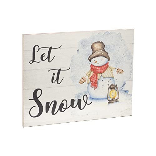 JennyGems Let It Snow Sign, Christmas Decorations, Cute Christmas Decor Gifts