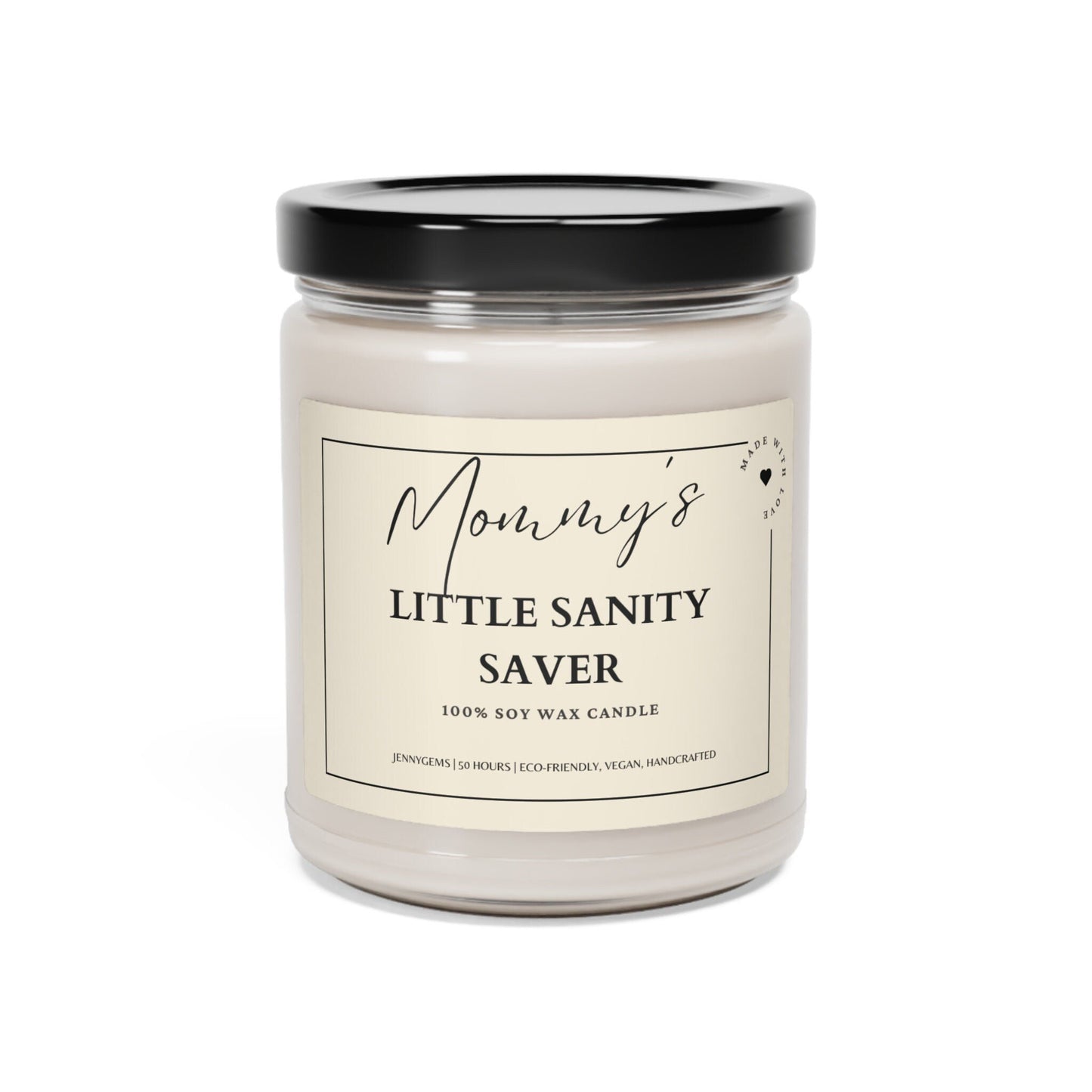 New Mom Candle - ‘Mommy’s Little Sanity Saver’ | Funny Baby Shower Gift, Postpartum Candle, Perfect Gift for Mom-to-Be