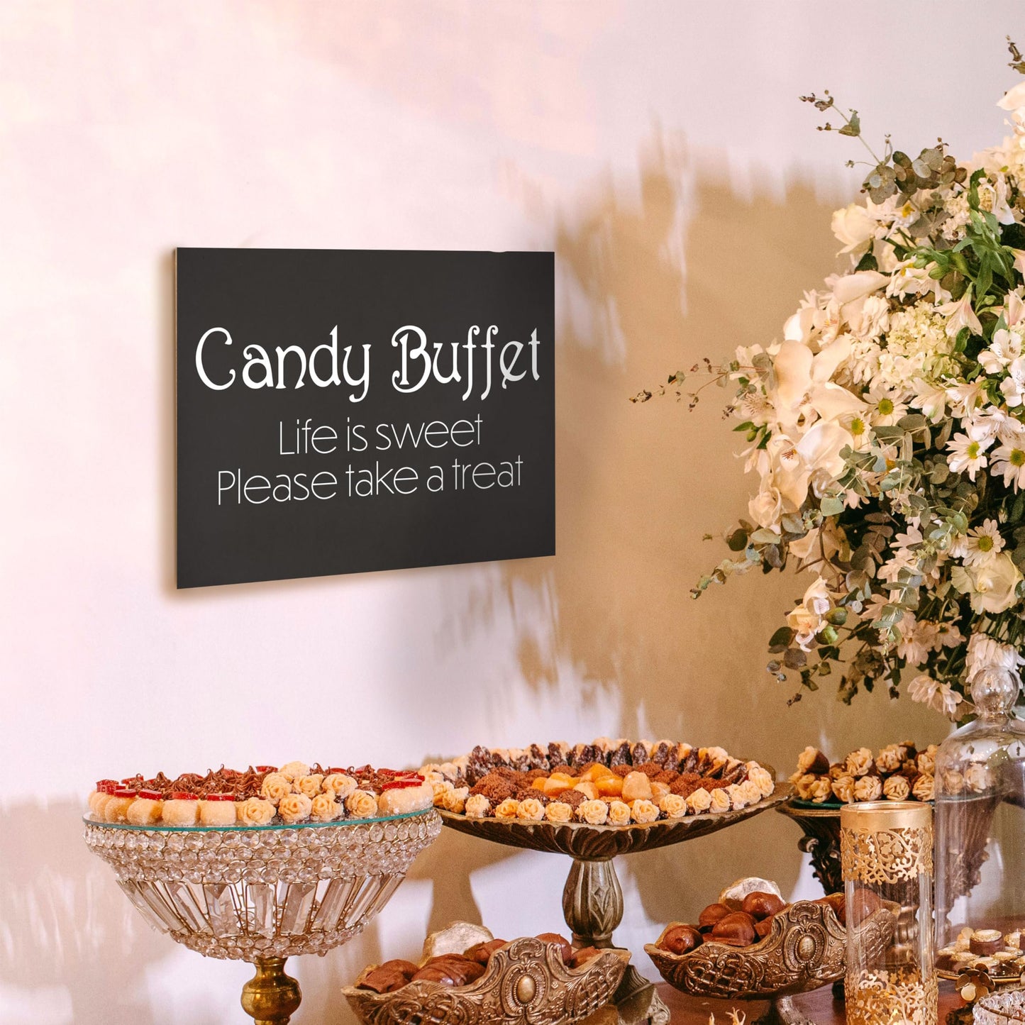 Candy Buffet Sign, Weddings and Event Decor