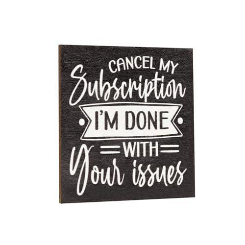 Funny Fridge Magnet: Cancel My Subscription - Sarcastic Office Decor