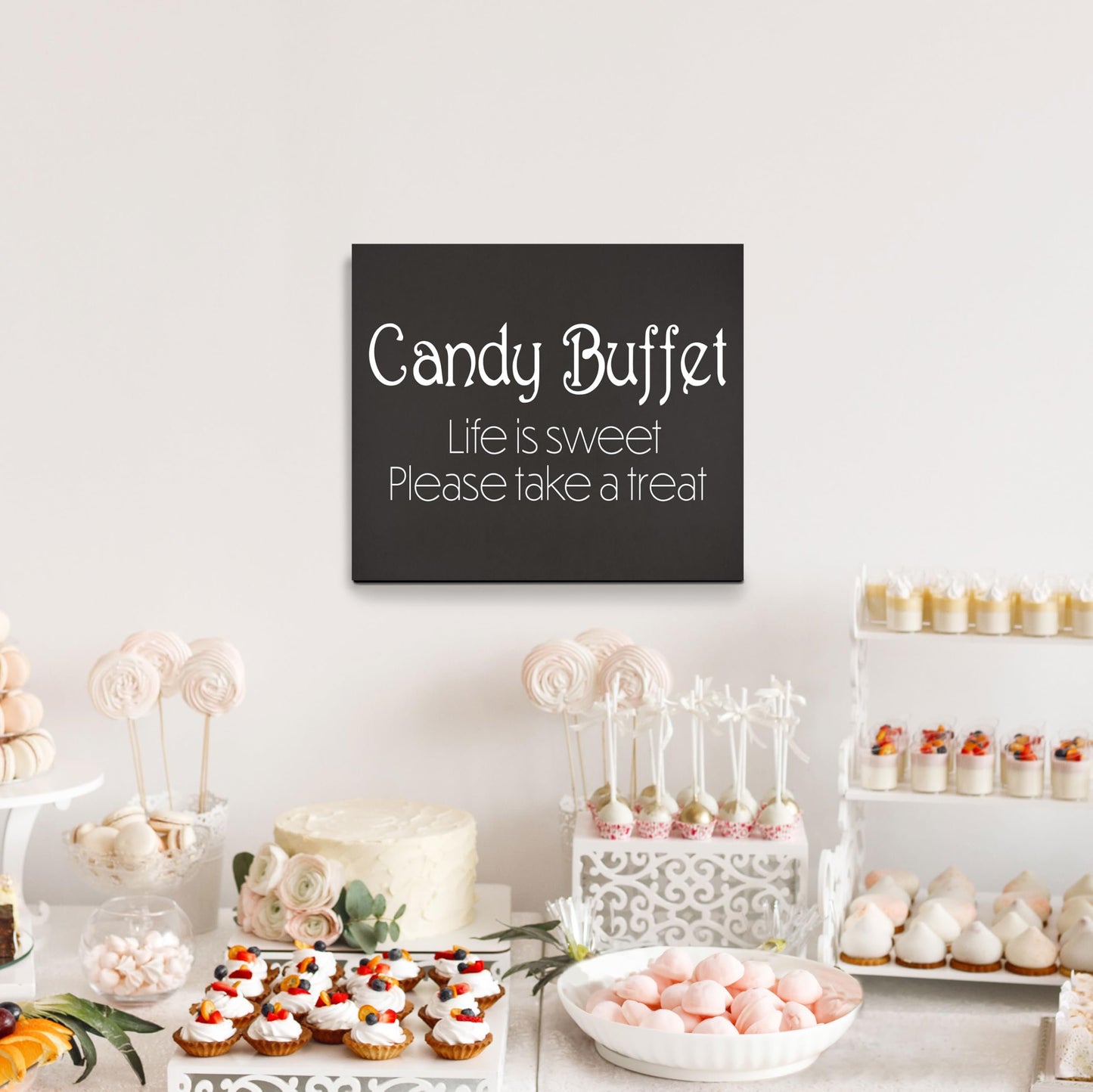 Candy Buffet Sign, Weddings and Event Decor