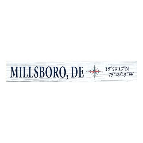 JennyGems Millsboro Delaware Gifts, Delaware Souvenirs, Shelf and Wall Art, Made in USA