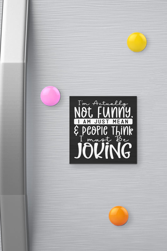 Funny Fridge Magnet: I'm Actually Not Funny, Sassy Kitchen Decor