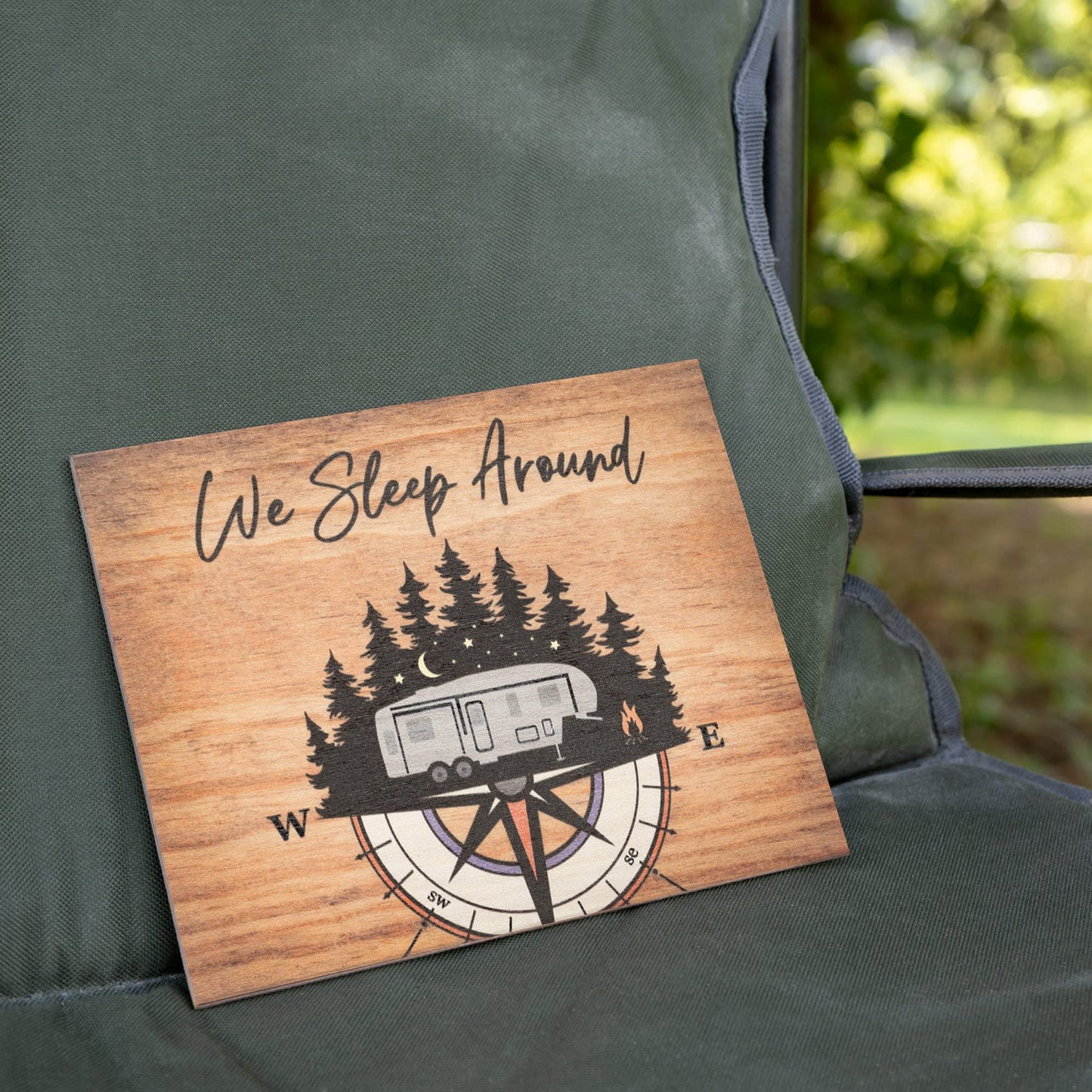 JennyGems Happy Camper Gifts for Women, Camping Adventure Campsite Hanging Decor, RV Camping Gifts, Cabin Sign Camping Signs, Cute Camping Gifts, Fun RV Accessories, Gift for Campers