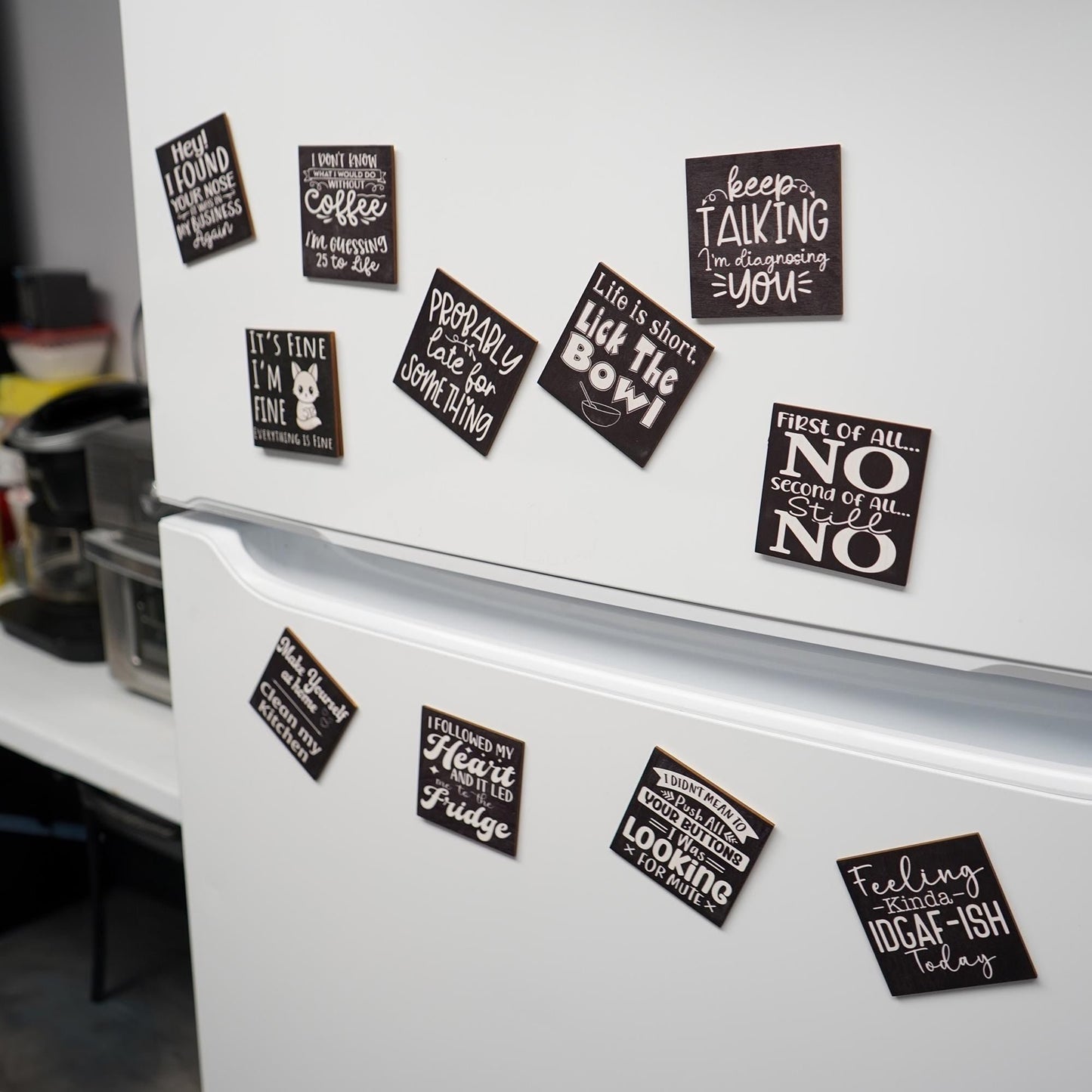 Funny Fridge Magnet: Sassy Humor, Kitchen Decor (3x3 Inch)
