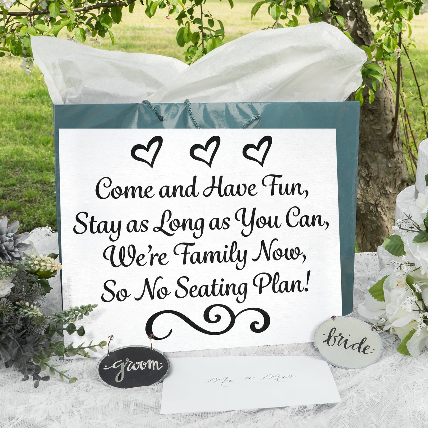 Wedding Seating Sign No Seating Plan Wedding Sign, Wedding Ceremony and Reception Decorations, Wedding Welcome Sign