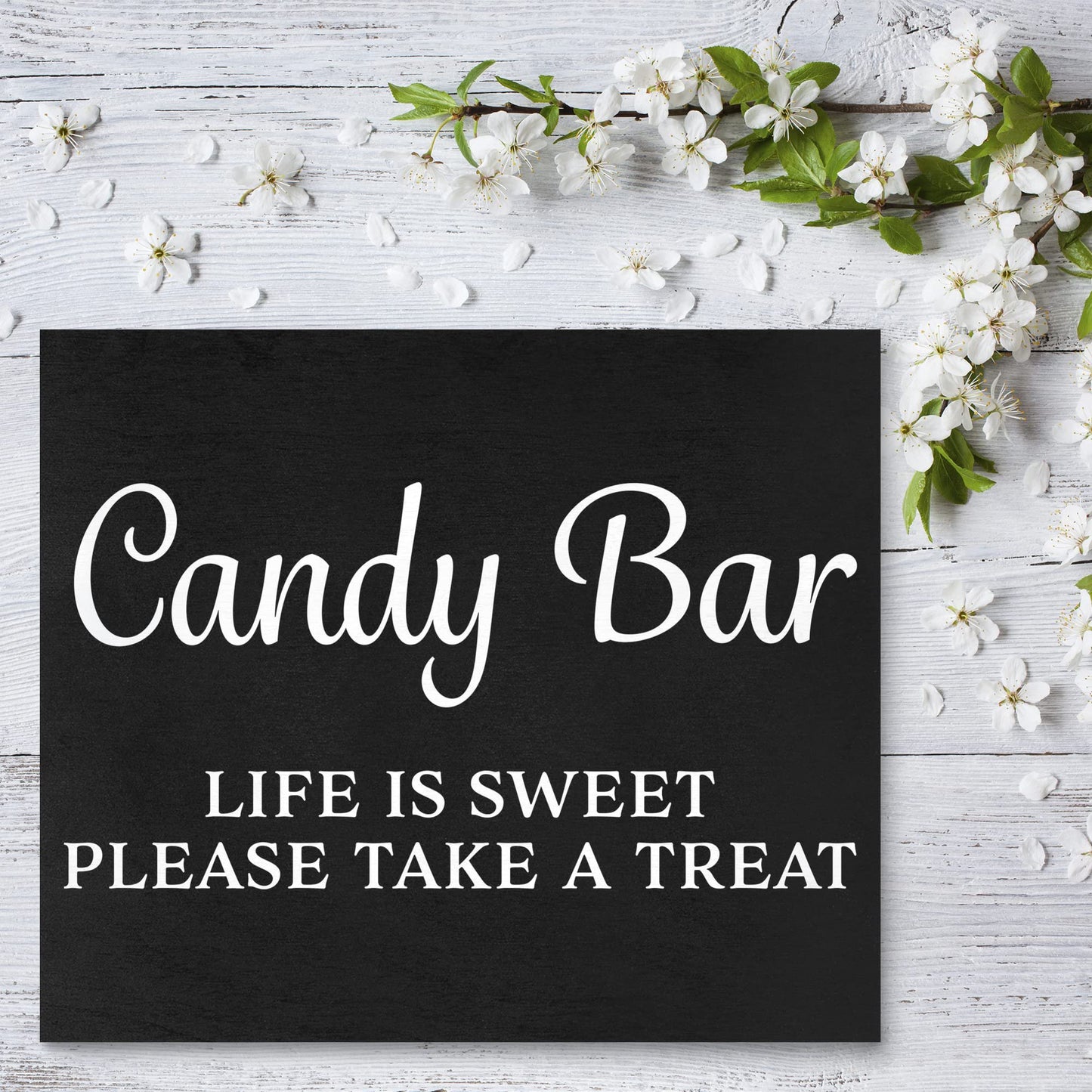 Candy Buffet Sign, Wedding and Event Decor, Black