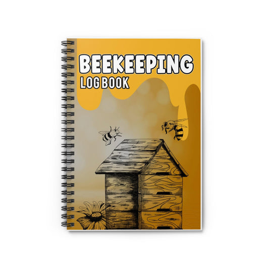 Gift for Beekeeper, Beekeeping Log Book, Spiral Notebook for Beekeepers, Bee Journal, Garden Notebook, Hive Record Keeper