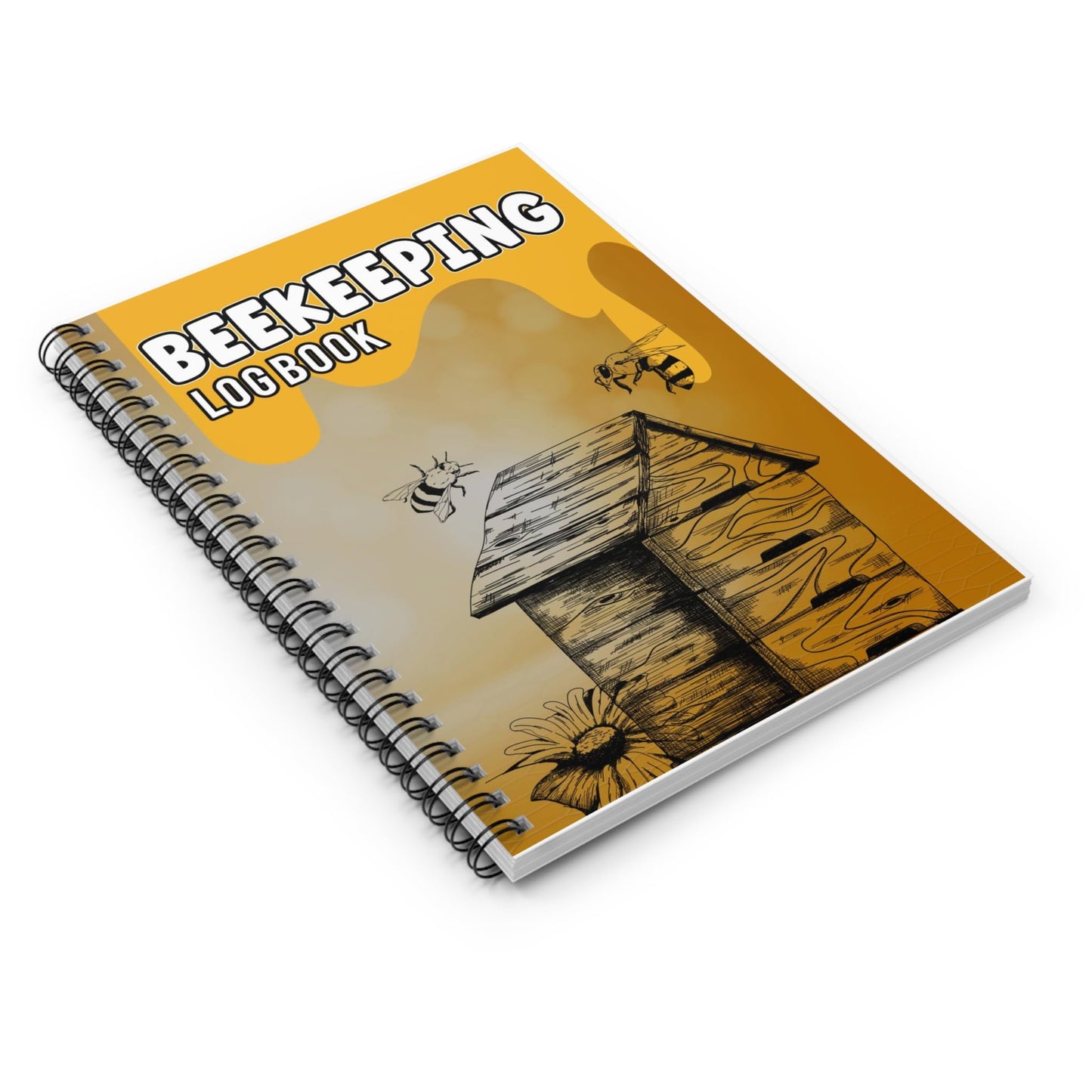 Gift for Beekeeper, Beekeeping Log Book, Spiral Notebook for Beekeepers, Bee Journal, Garden Notebook, Hive Record Keeper