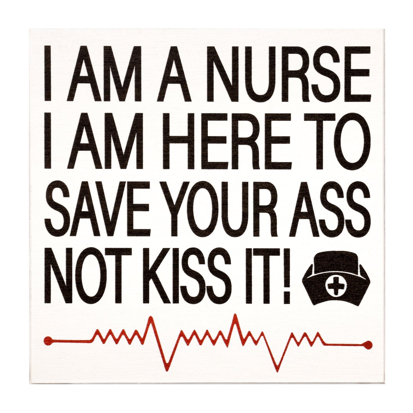 JennyGems Nurse Gifts for Women, Funny Nurse Plaque, Nurse Appreciation (White)