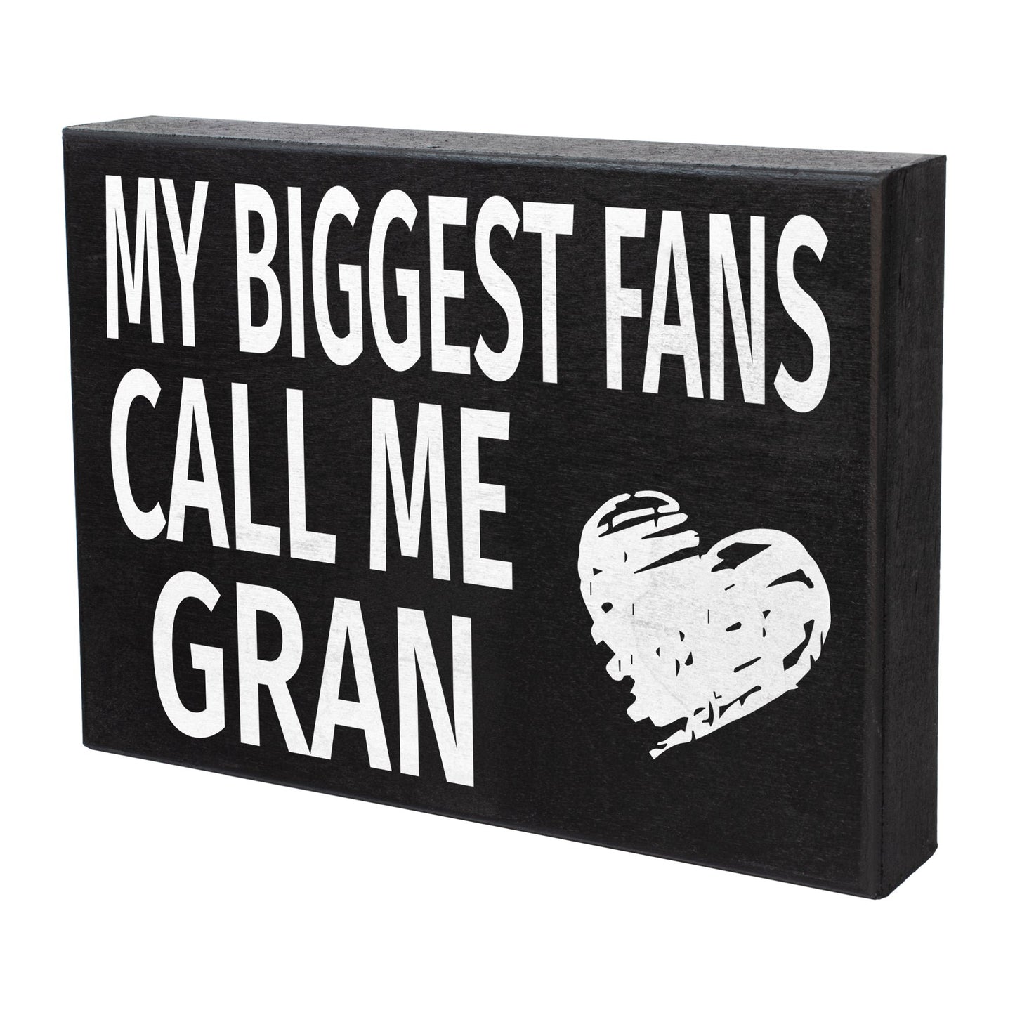JennyGems My Biggest Fans Call Me Gran Sign, American Made 8x6 inch Wall Hanging, Gran Gifts, Grandma Gifts, Wall Art Decor