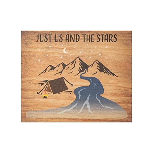 JennyGems Camper Gifts for Women, Gift for Campers (Just Us and the Stars) Sign