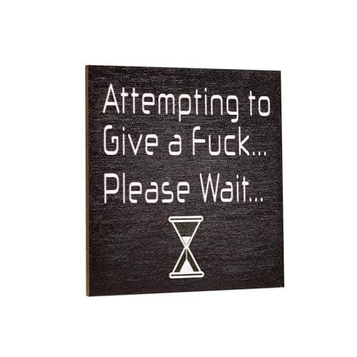 Funny Fridge Magnet: Attempting to Give a Fuck, Inappropriate Gift