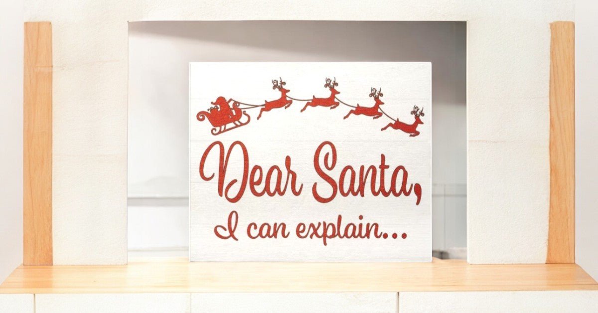 Dear Santa I Can Explain, Funny Christmas Decor