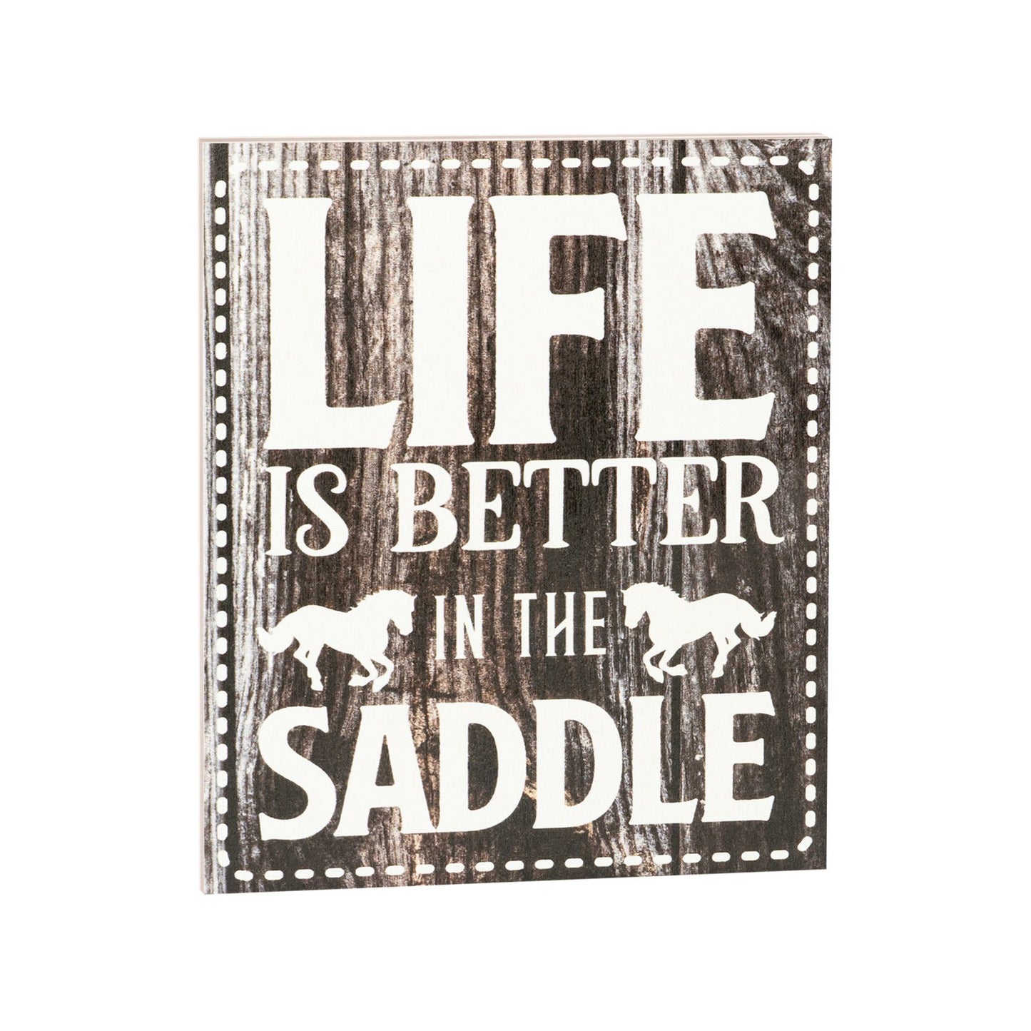 JennyGems Life Is Better in the Saddle, Farmhouse Decor, Horse Gifts Decor