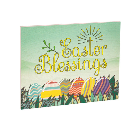 JennyGems Easter Decorations for the Home, Easter Blessings Sign, Made in USA