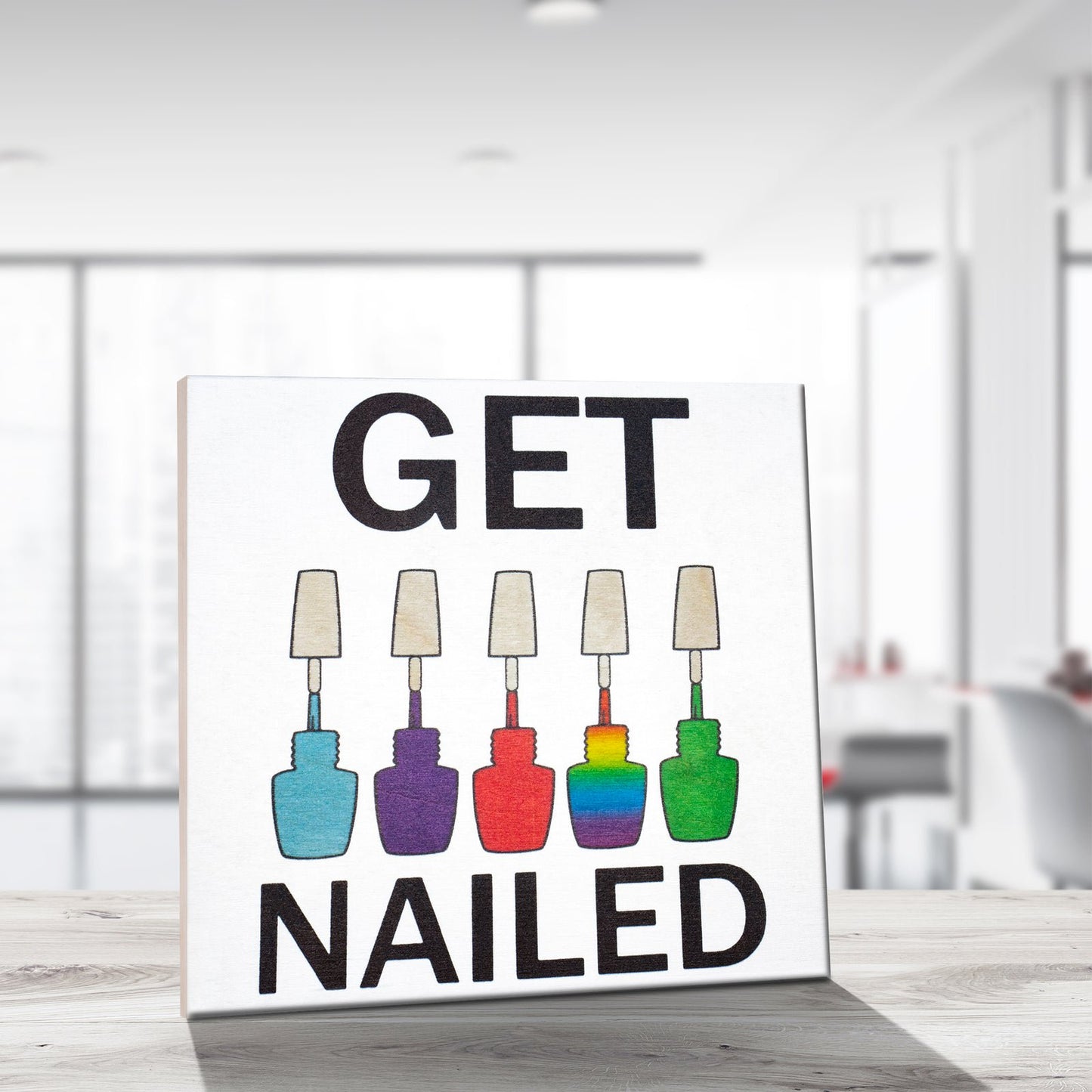 JennyGems Nail Stylist Gifts Nail Salon Decor, Nail Tech Gifts for Women (White)