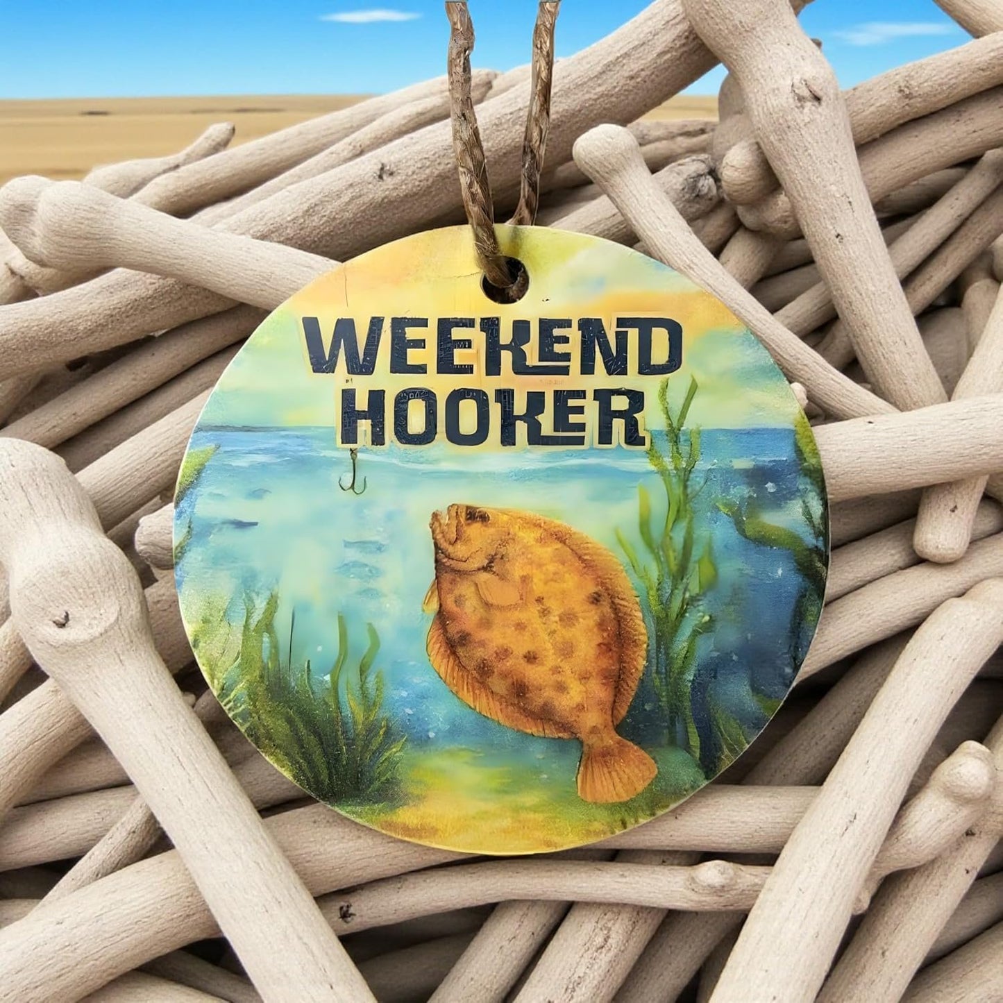 Weekend Hooker Fishing Ornament