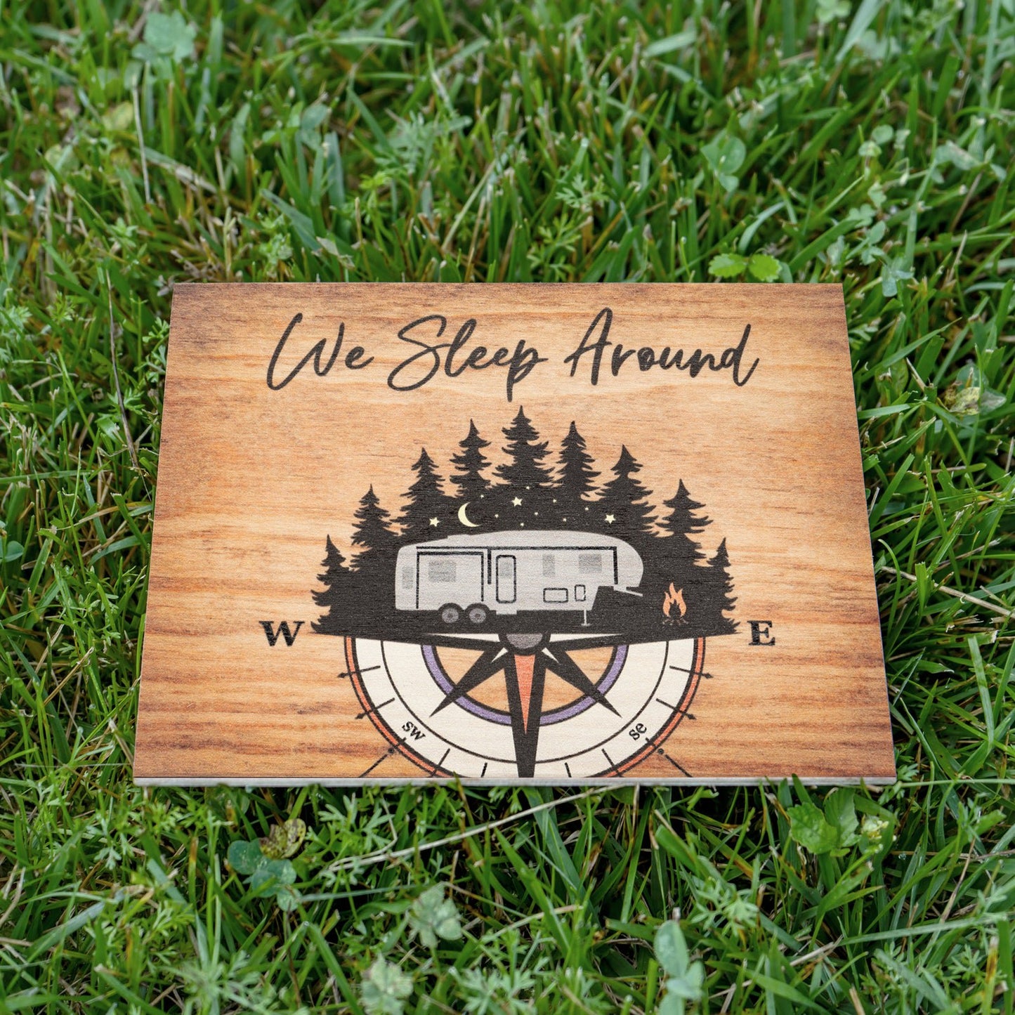 JennyGems Camper Gifts for Women, Gift for Campers (We Sleep Around) Camp Sign