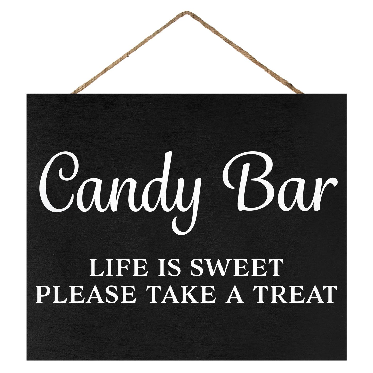 Candy Buffet Sign, Wedding and Event Decor, Black