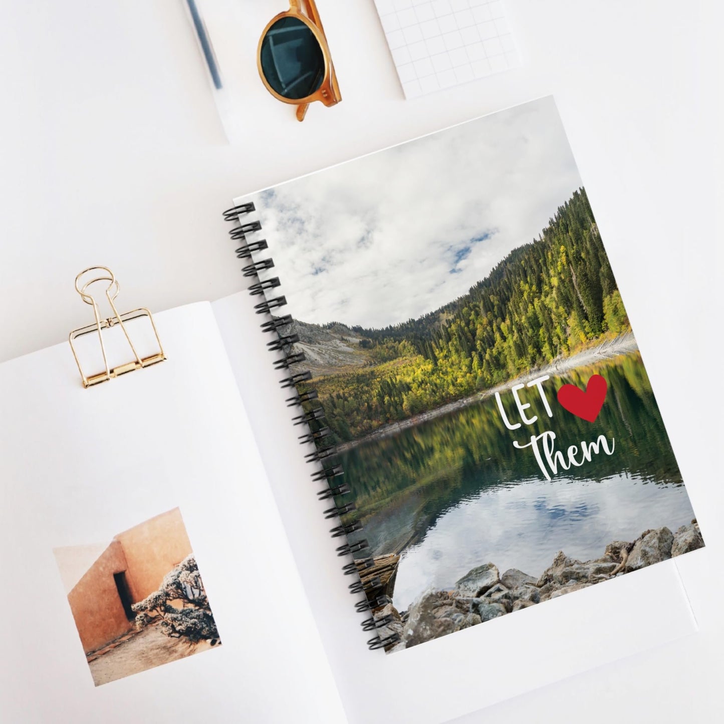 Eco-Friendly Spiral Notebook - Let Them Love Nature, Journal, Nature Lover Gift, Travel Journal, Wilderness Planner