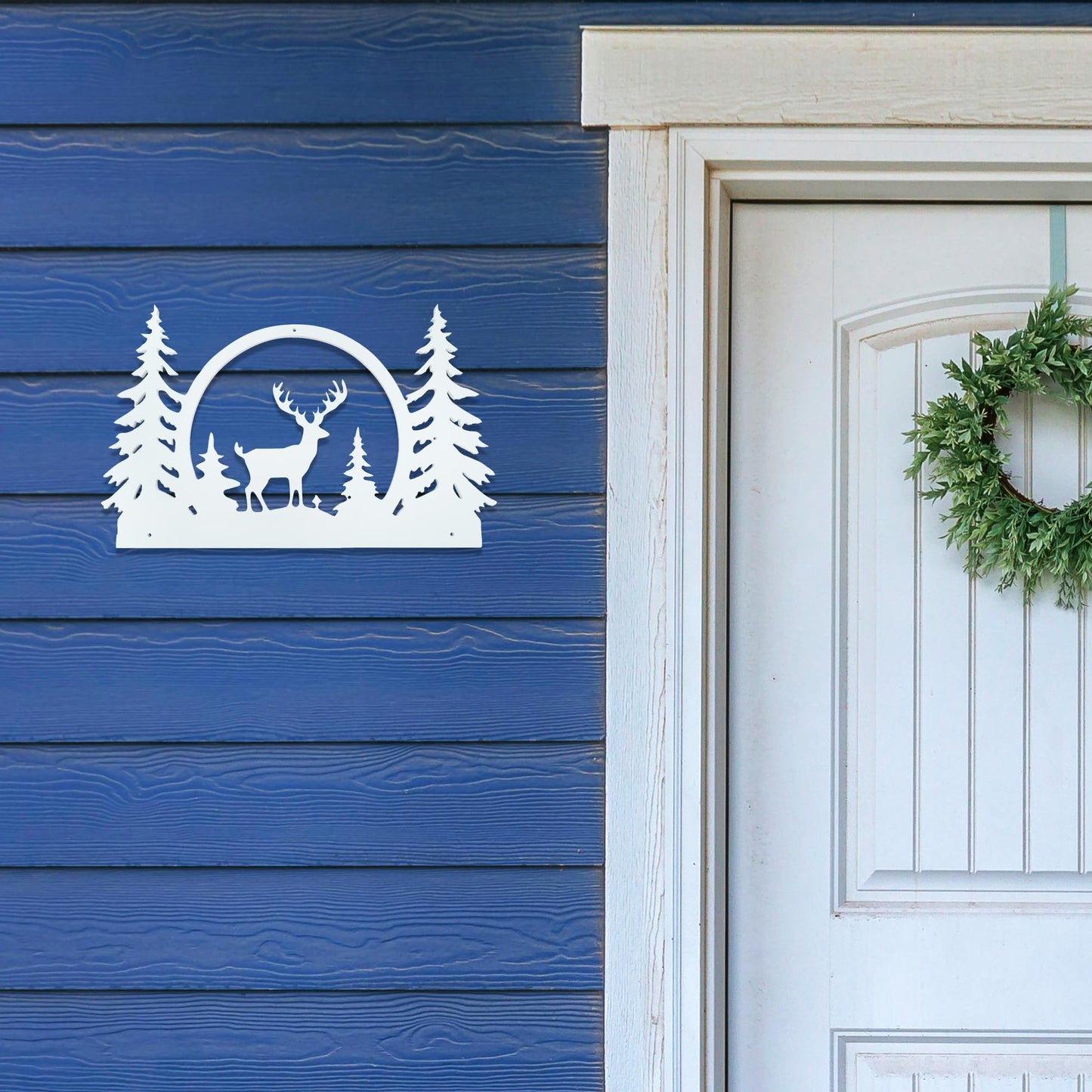 JennyGems Nautical House Sign Anchor Compass Crab, Beach Decor, Indoor Outdoor PVC, Made in USA