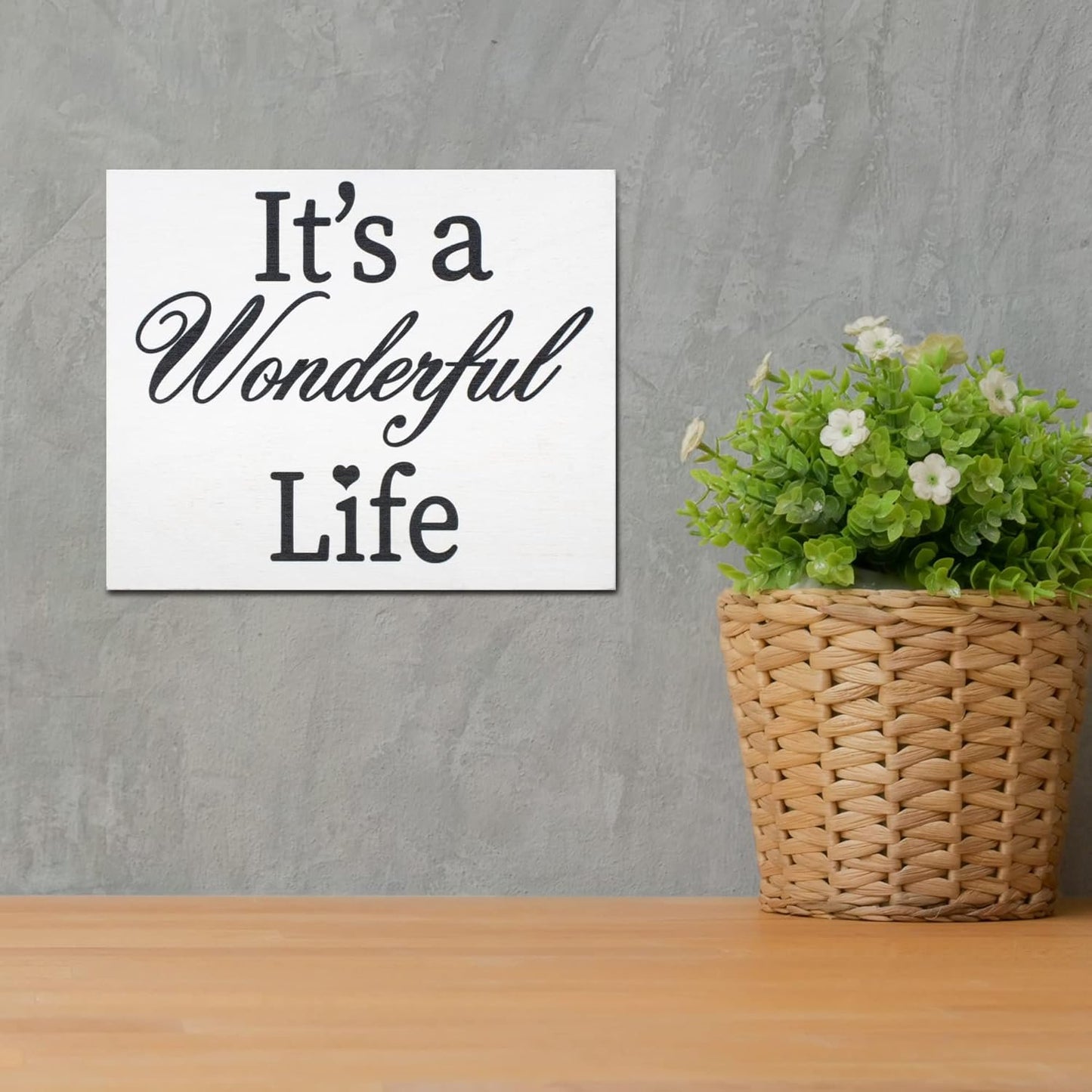 It's A Wonderful Life Wooden Sign