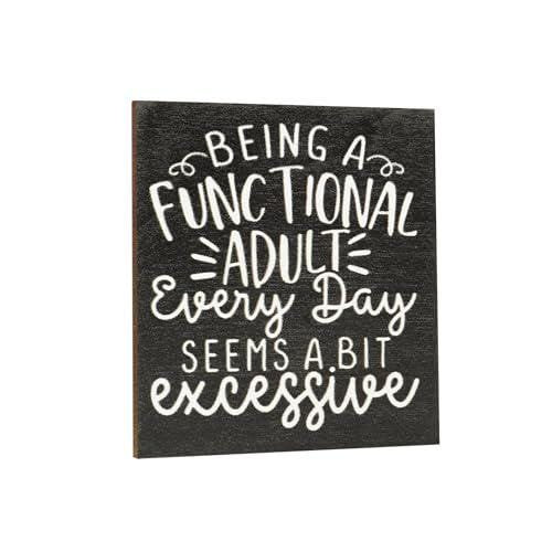 Funny Fridge Magnet: Sarcastic Adulting Humor, USA Made (3 x 3 Inch)