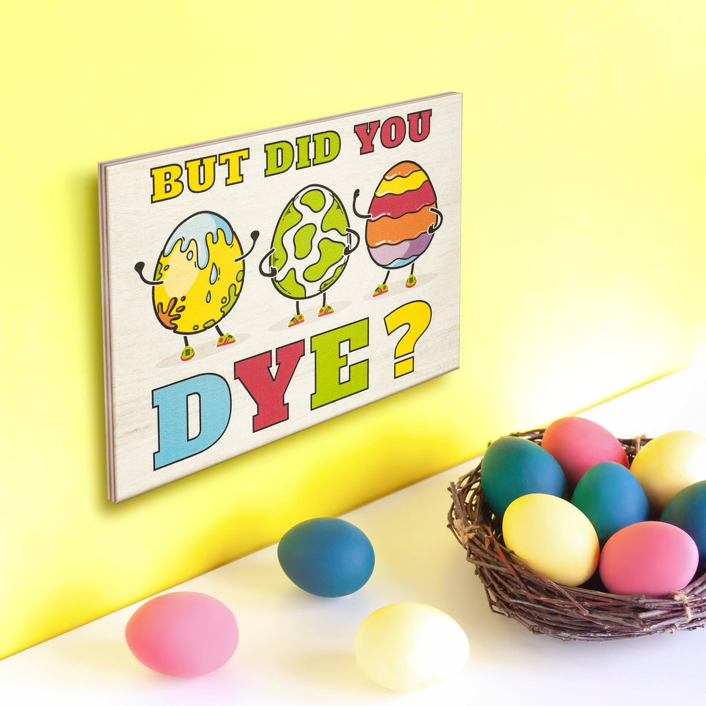 JennyGems Easter Decorations, But Did You Dye Funny Easter Eggs, Easter Decor