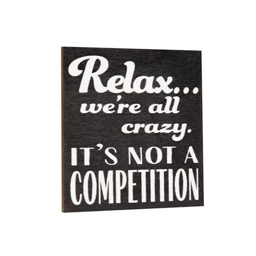 Funny "Relax We're All Crazy" Fridge Magnet: Handmade Locker Decor