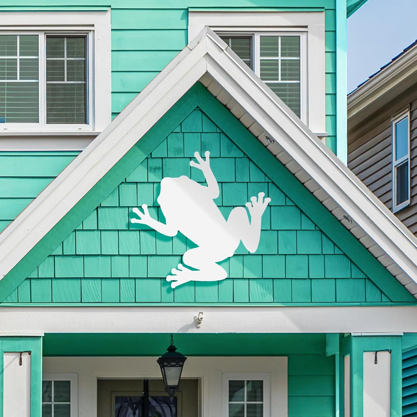 Coastal Frog Sign: Weatherproof PVC Beach House Decor