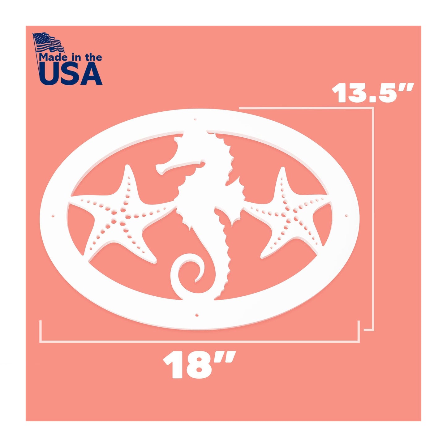 JennyGems Nautical House Sign Anchor Compass Crab, Beach Decor, Indoor Outdoor PVC, Made in USA
