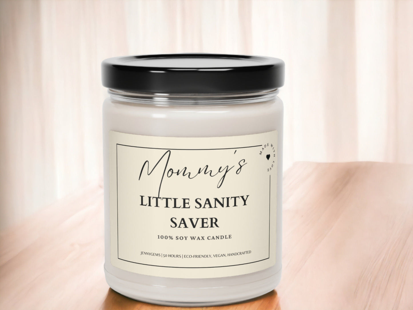 New Mom Candle - ‘Mommy’s Little Sanity Saver’ | Funny Baby Shower Gift, Postpartum Candle, Perfect Gift for Mom-to-Be