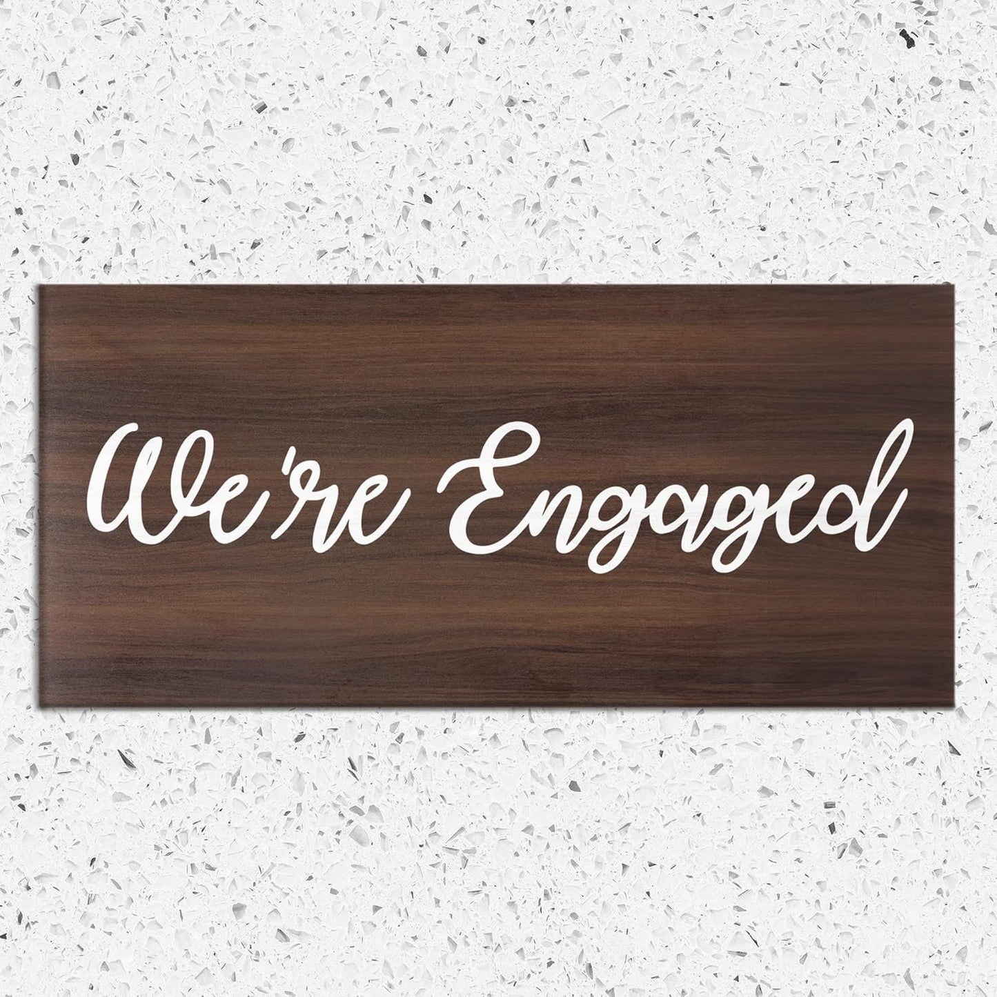 We're Engaged | Engagement Photo Prop Sign | Engagement Announcement | Engagement Photoshoot Sign | Engagement Party Decoration|