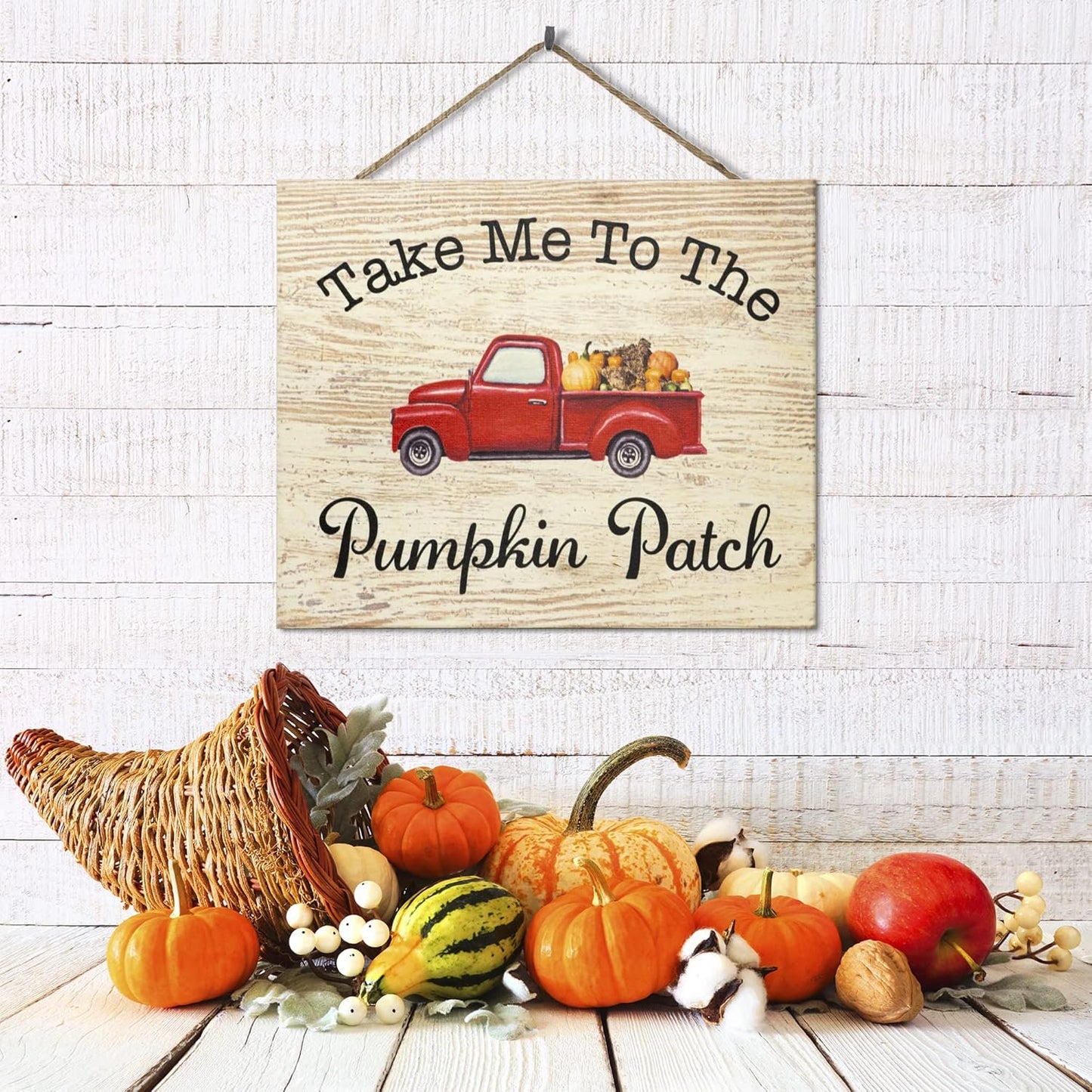 Take Me To the Pumpkin Patch Fall Harvest Sign