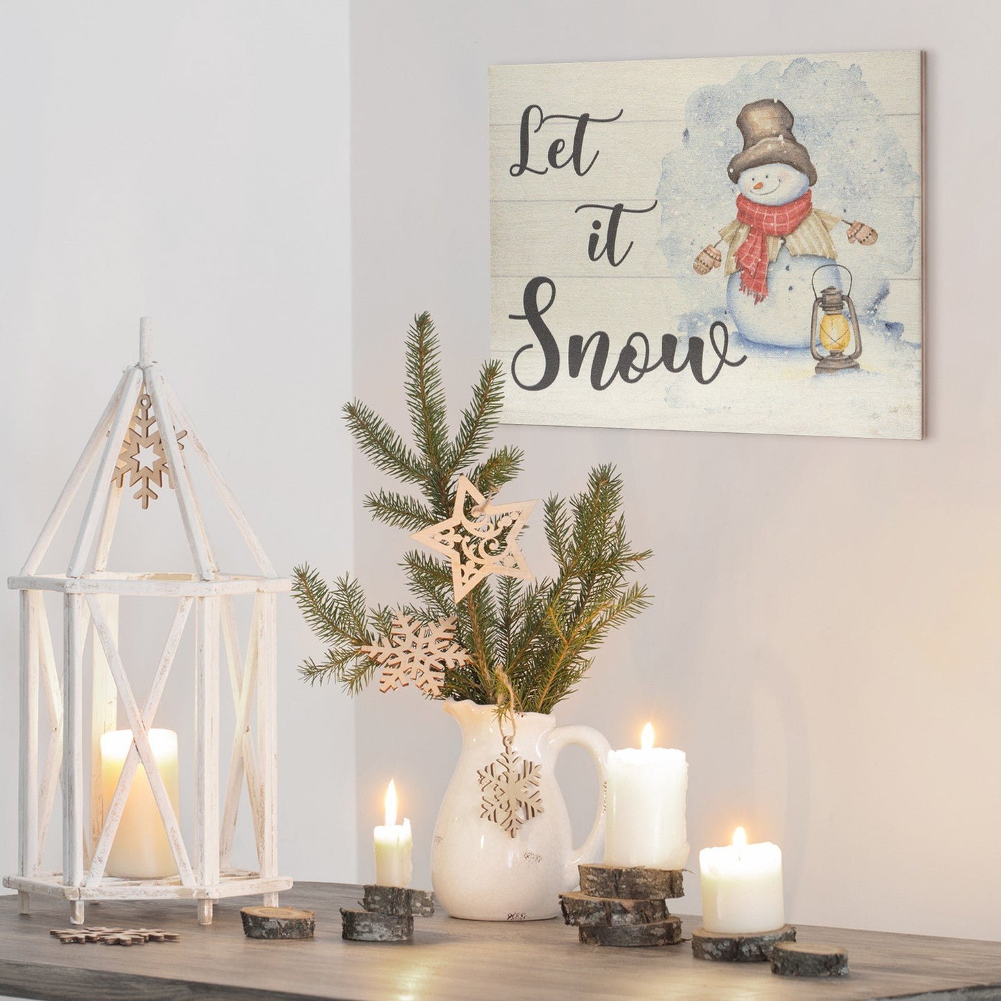JennyGems Let It Snow Sign, Christmas Decorations, Cute Christmas Decor Gifts