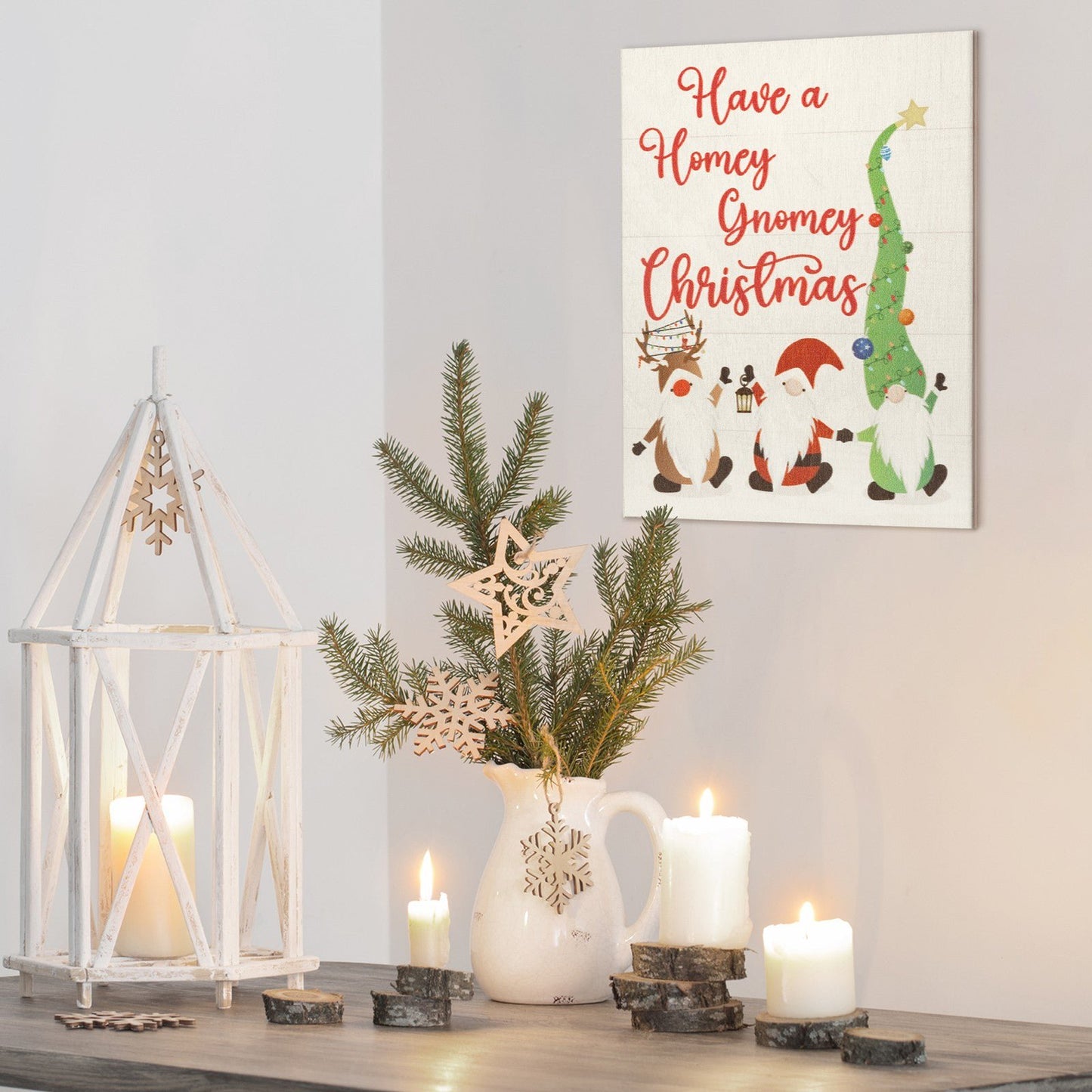 JennyGems Homey Gnomey Christmas, Cute Christmas Decor, Christmas Gift Sign