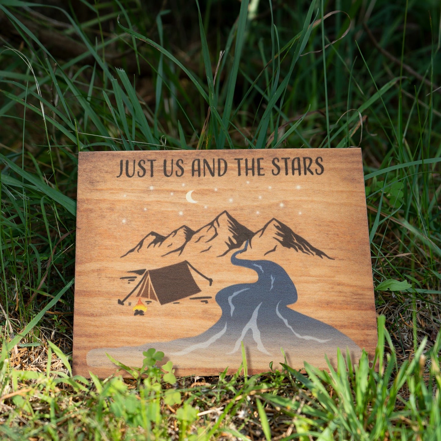 JennyGems Camper Gifts for Women, Gift for Campers (Just Us and the Stars) Sign