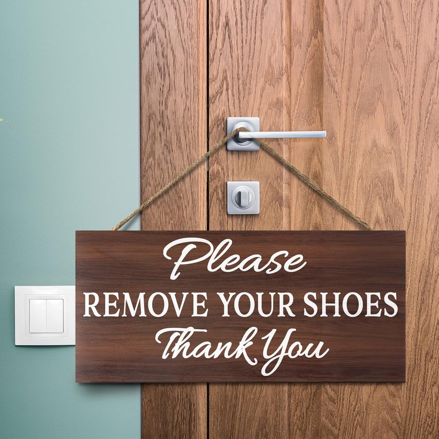 Please Remove Your Shoes Thank You, No Shoes Sign