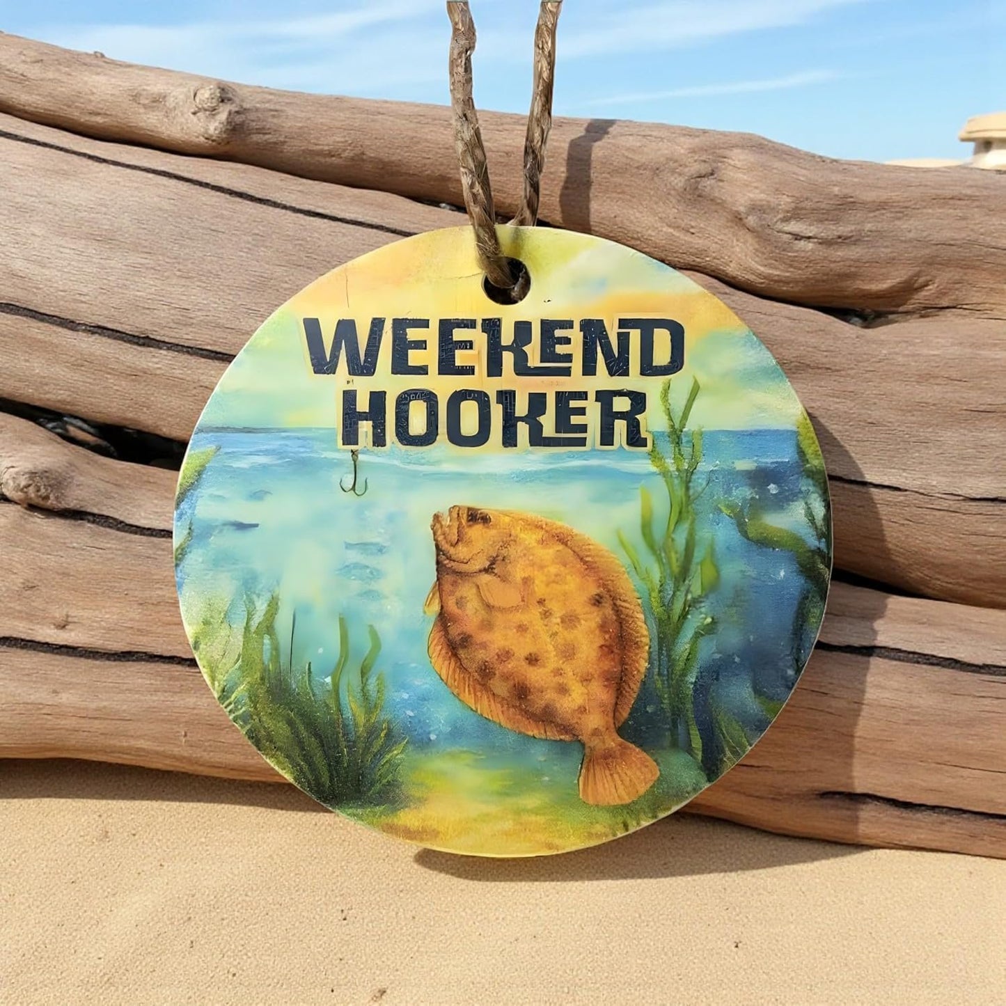 Weekend Hooker Fishing Ornament